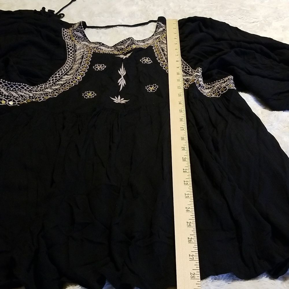 Anandas Collection Bali Birdie Peasant Top Embroi… - image 8